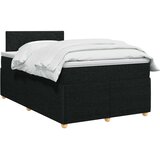  Boxspring krevet s madracem Crna 120 x 190 cm Tkanina | shoptok.hr