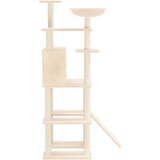  Penjalica za mačke sa stupovima za grebanje krem 166 cm | shoptok.hr