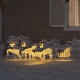  LED Riječni jeleni 5 pcs Zlatno tkanina | shoptok.hr