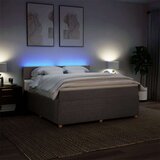 vidaXL Krevet s oprugama i madracem smeđesivi 180x200 cm tkanina | shoptok.hr