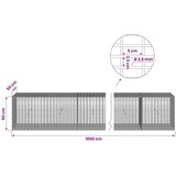  Gabion s žicom debljine 3 5 mm i mrežom 5x2 5 cm 1050x50x50 cm - 50 cm 50 cm 1050 cm | shoptok.hr