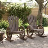  Stolice za ljuljanje Adirondack 2 kom od masivne jelovine | shoptok.hr