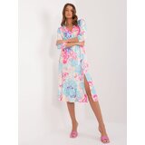RUE PARIS Dress-WN-SK-704-1.10X-light blue | Shoptok.si