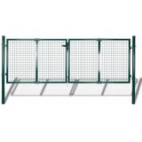  Vrata za ogradu Čelik 300x125 cm Zelena | shoptok.hr
