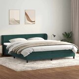  Krevet s oprugama s madracima tamno zeleni 180x220 cm baršun | shoptok.hr