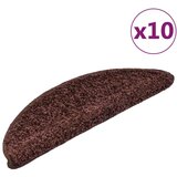  Otirači za stepenice 10 kom 56 x 17 x 3 cm smeđi | shoptok.hr