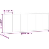  Zidno uzglavlje boja artisian hrast 240 x 1,5 x 80 cm drveno | shoptok.hr