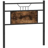  Zamjensko uzglavlje boja dimljenog hrasta 90 cm konstruirano drvo i čelik | shoptok.hr