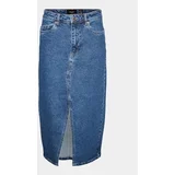 Vero Moda Curve Jeans krilo Veri 10308406 Modra Regular Fit