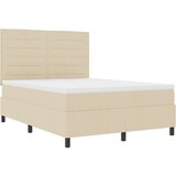  Krevet na opruge s madracem Bež 140x200 cm Tkanina | shoptok.hr