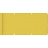vidaXL Balkonsko platno rumeno 75x500 cm HDPE Cene