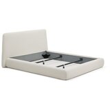 Kave Home Bež oblazinjena zakonska postelja brez letvenega dna 160x200 cm Martina – | Shoptok.si