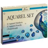  Kreativni set akvarela od 25 komada (akvarel boje i markeri) | shoptok.hr