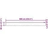  Čipkasta zavjesa sa zavjesama Bijelo 80 x 900 cm Poliester | Eponuda.com