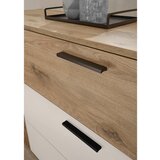 Hom`in KOMODA, bela, barve hrasta | Shoptok.si