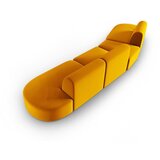 Milo Casa Gorčično rumena žametna sedežna garnitura levi kot 428 cm Paolo – | Shoptok.si