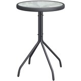 Bistro set za vrt 3 pcs Siva Čelik | shoptok.hr