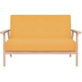 Maison Chic kavč - Sofa - Kanape dvosed iz blaga rumene barve, (21726627) Cene