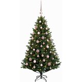  Umjetno božićno drvce s kuglicama 150 cm 150 LED lampica Slike