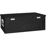  Kutija za pohranu crna 80 x 39 x 30 cm aluminijska | shoptok.hr