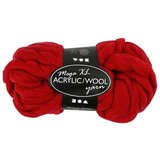 Vuna za heklanje - deblja 300 g | crvena