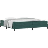  Postelja z vzmetnico Temno zelena 200 x 210 cm blago, (5000128018) | Shoptok.si