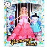 Magic Toys Modna lutka z dolgimi svetlimi lasmi v večerni obleki 29cm | Shoptok.si