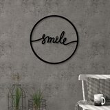 Homitis Kovinska stenska dekoracija Smile, ⌀ 40 cm Cene