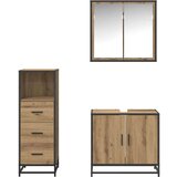 vidaXL set namještaja za kupaonicu 3 pcs hrast artisan 65 x 33 x 60 cm | shoptok.hr