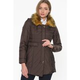 Dewberry Z6430 LADIES' COAT-COFFEE Cene