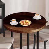  Gornji dio stola Tamno smeđa Ø 80 x 4 cm Čvrsto Hrastovo Drvo | shoptok.hr