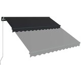  Ročno zložljiva z led lučmi 300x250 cm antracitna | Shoptok.si