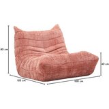 Mauro Ferretti Rožnata vreča za sedenje iz tkanine bouclé Mask – | Shoptok.si