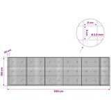  Gabion s žicom debljine 3,5 mm i mrežom 5x5 cm 550x20x150 cm | shoptok.hr