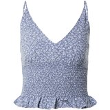 Hollister Bluza 'EMEA' golobje modra / bela | Shoptok.si