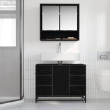  Set namještaja za kupaonicu 2 kom. Crni hrast 80 x 33 x 60 cm | Shoptok.si