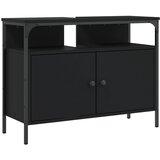  The Living Store Omarica za umivalnik črna 80x30x60 cm inženirski les - Kopalniška Omarica Za Umivalnik, (21442157) | Shoptok.si