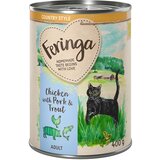 Feringa Varčno pakiranje Country Style Meni 24 x 400 g - Piščanec s svinjino & postrvjo Cene