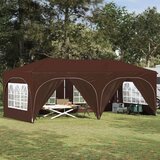 Zložljivi šotor za zabave 575 x 288 x 245 cm Rjava, (5000248640) | Shoptok.si