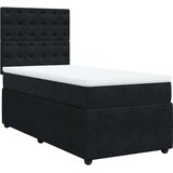 vidaXL box spring krevet s madracem crni 80 x 200 cm baršunasti | shoptok.hr