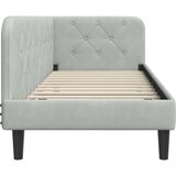  Kutni okvir kreveta Svijetlo siva 80 x 200 cm Baršun | shoptok.hr