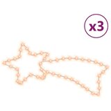  Božićne figure zvijezda 48 LED 3 kom tople bijele 65 x 28 cm | shoptok.hr