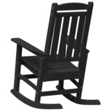 vidaXL vrtne gugalnice 2 kosi Črna 70x92x107,5 cm HDPE | Shoptok.si