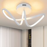 Nettlife Moderna LED stropna svetilka za dnevno sobo Črna 12W Notranja 3000K LED, (22111349) | Shoptok.si