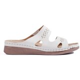 Shelvt Comfortable white women's flip-flops | ePonuda.com