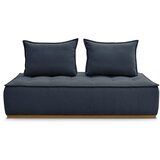 Bobochic Paris Temno modra sedežna garnitura iz tkanine bouclé 175 cm Elisa – | Shoptok.si