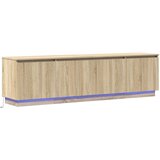 vidaXL TV ormarić s LED osvjetljenjem Sonoma hrast 180x38x49 cm Konstruirano drvo | shoptok.hr