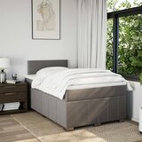  Krevet s oprugama i madracem smeđesivi 120 x 200 cm od tkanine | shoptok.hr