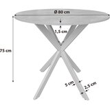 MID.YOU Jedilna miza , siva | Shoptok.si