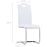  Jedilna garnitura 9-delna umetno usnje bela, (20729913) | Shoptok.si